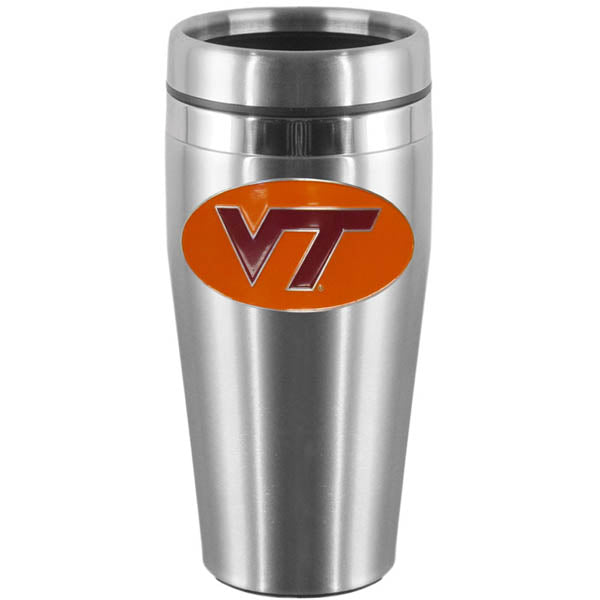 Virginia Tech Hokies Steel Travel Mug