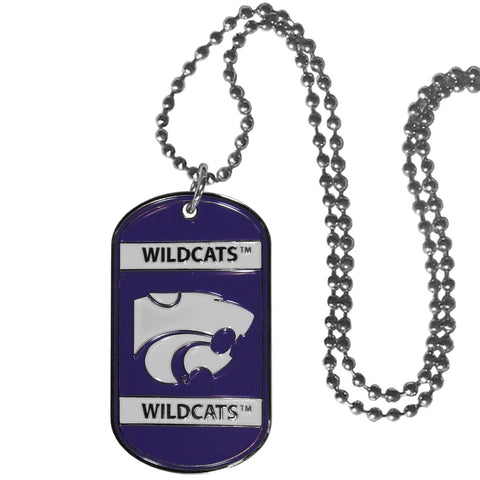 Kansas St. Wildcats Tag Necklace