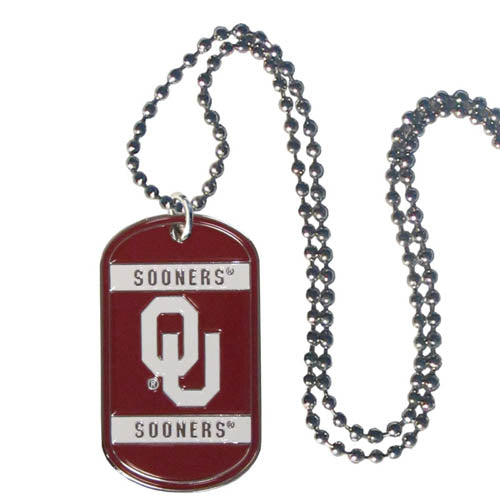 Oklahoma Sooners Tag Necklace