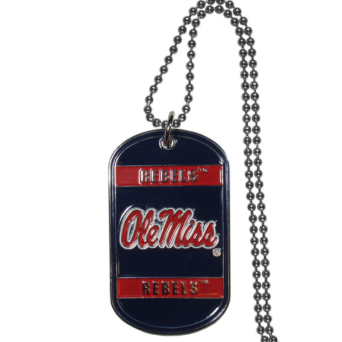 Ole Miss Rebels   Tag Necklace 