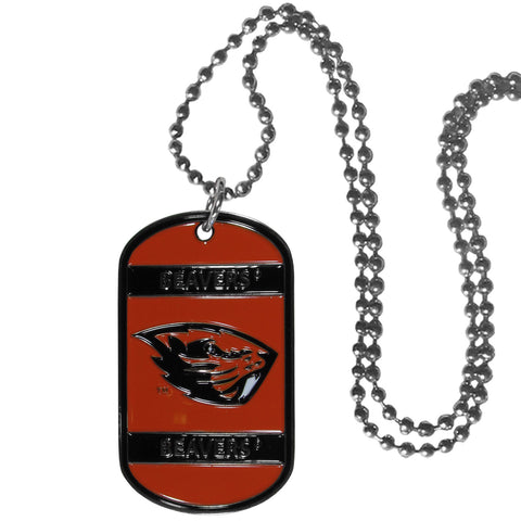 Oregon St. Beavers Tag Necklace