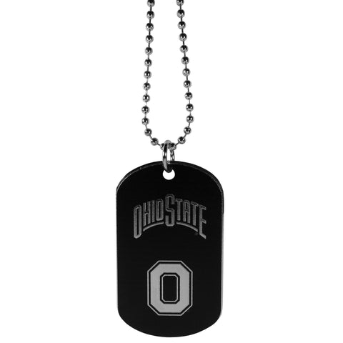 Ohio State Buckeyes   Chrome Tag Necklace 