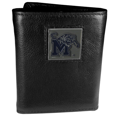 Memphis Tigers Leather Trifold Wallet