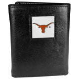 Texas Longhorns Leather Trifold Wallet