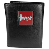 Nebraska Cornhuskers Leather Trifold Wallet