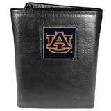 Auburn Tigers Leather Trifold Wallet