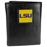 LSU Tigers Leather Trifold Wallet