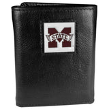 Mississippi St. Bulldogs Leather Trifold Wallet