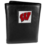 Wisconsin Badgers Leather Trifold Wallet