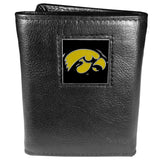 Iowa Hawkeyes Leather Trifold Wallet