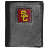 USC Trojans Leather Trifold Wallet