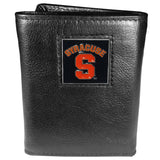 Syracuse Orange Leather Trifold Wallet