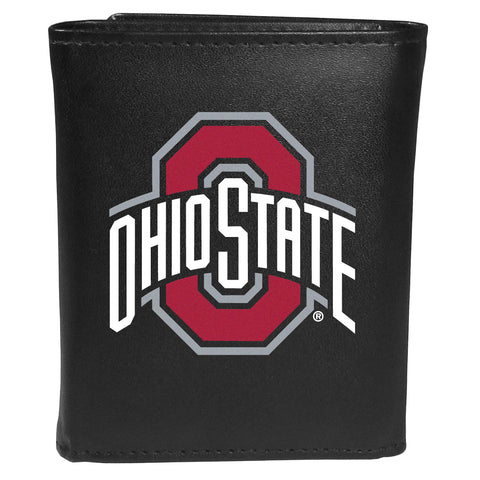 Ohio State Buckeyes   Tri fold Wallet Large Logo 