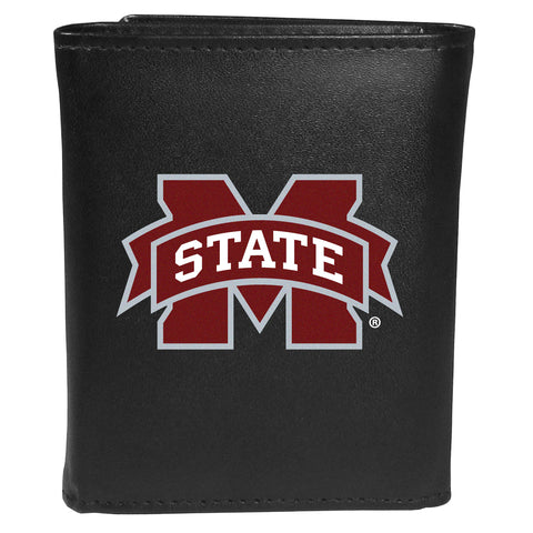 Mississippi St. Bulldogs Trifold Wallet - Large Logo
