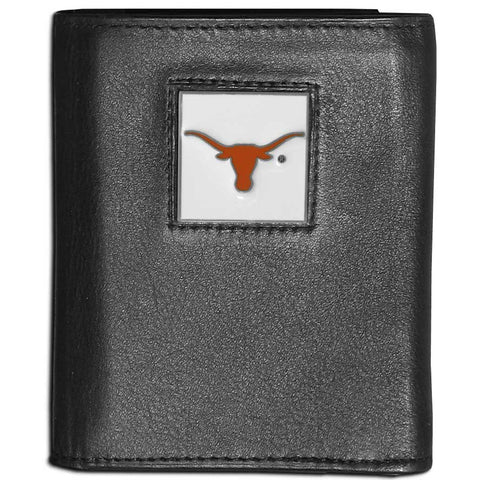 Texas Longhorns Leather Trifold Wallet