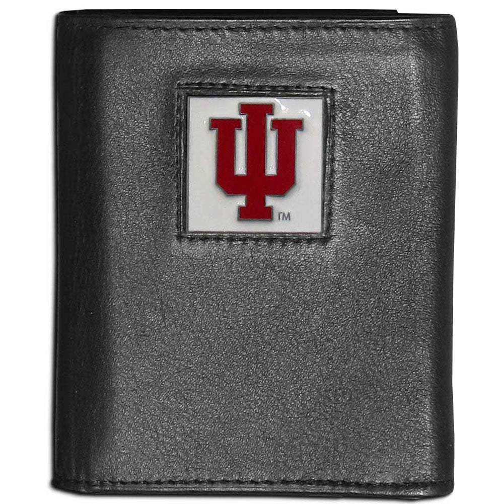 Indiana Hoosiers Leather Trifold Wallet