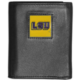 LSU Tigers Leather Trifold Wallet