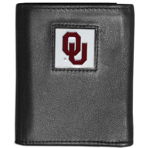 Oklahoma Sooners   Leather Tri fold Wallet 