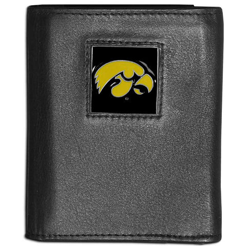 Iowa Hawkeyes Leather Trifold Wallet