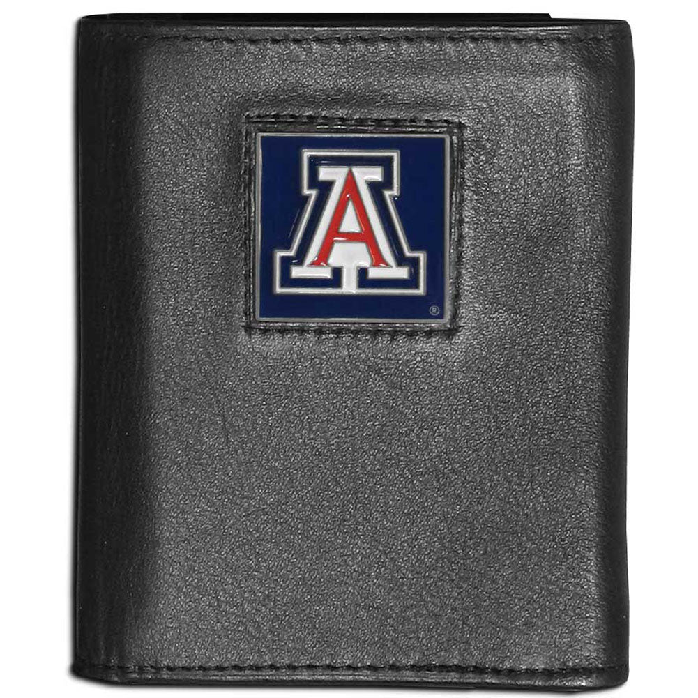 Arizona Wildcats Leather Trifold Wallet