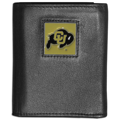 Colorado Buffaloes Leather Trifold Wallet