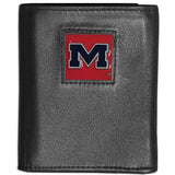 Mississippi Rebels Leather Trifold Wallet
