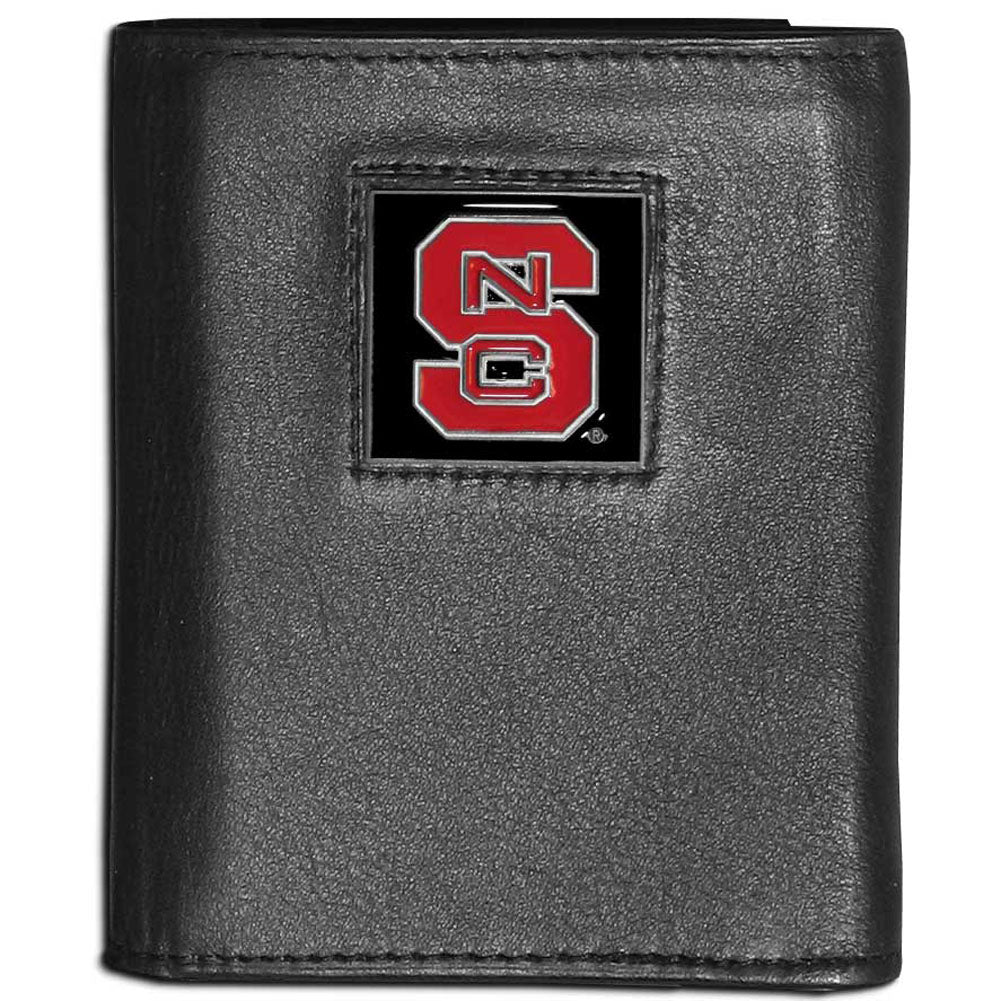 N. Carolina St. Wolfpack Leather Trifold Wallet