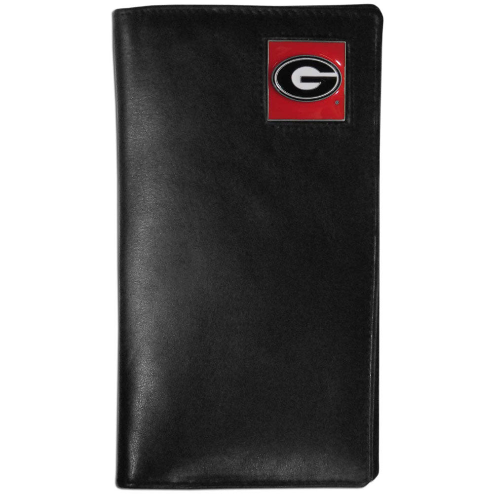 Georgia Bulldogs Leather Tall Wallet