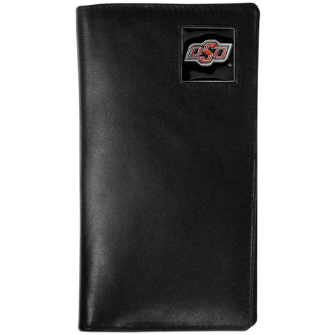 Oklahoma St. Cowboys Leather Tall Wallet