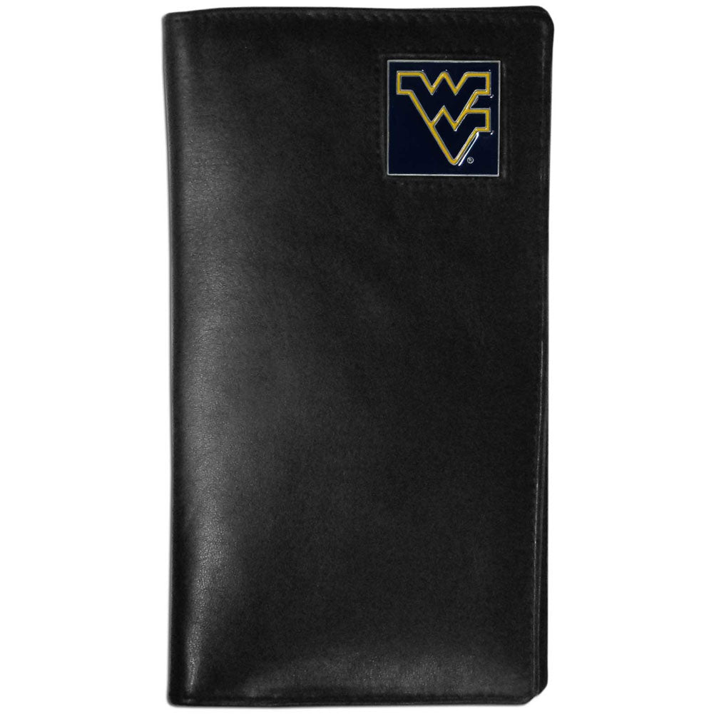 W. Virginia Mountaineers Leather Tall Wallet