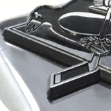 Chicago Bulls Hitch Cover Chrome on Chrome 3.4"x4"