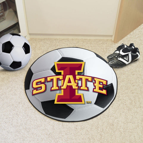 Iowa State Cyclones Soccer Ball Mat 27" diameter 