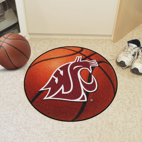 Washington State Cougars Basketball Mat 27" diameter 
