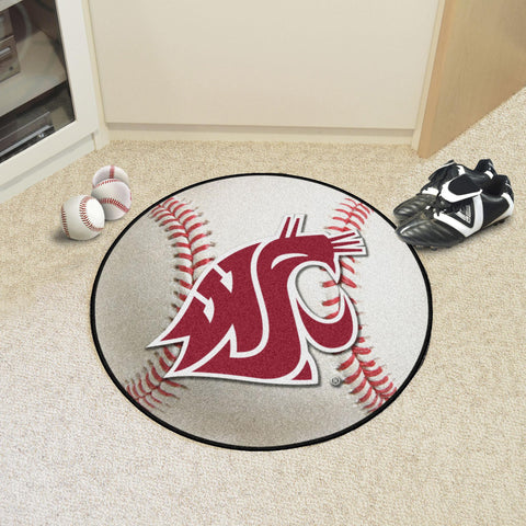 Washington State Cougars Baseball Mat 27" diameter 