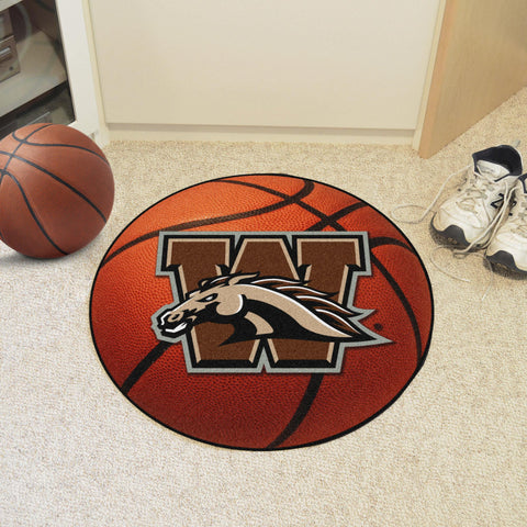 Western Michigan Broncos Basketball Mat 27" diameter 