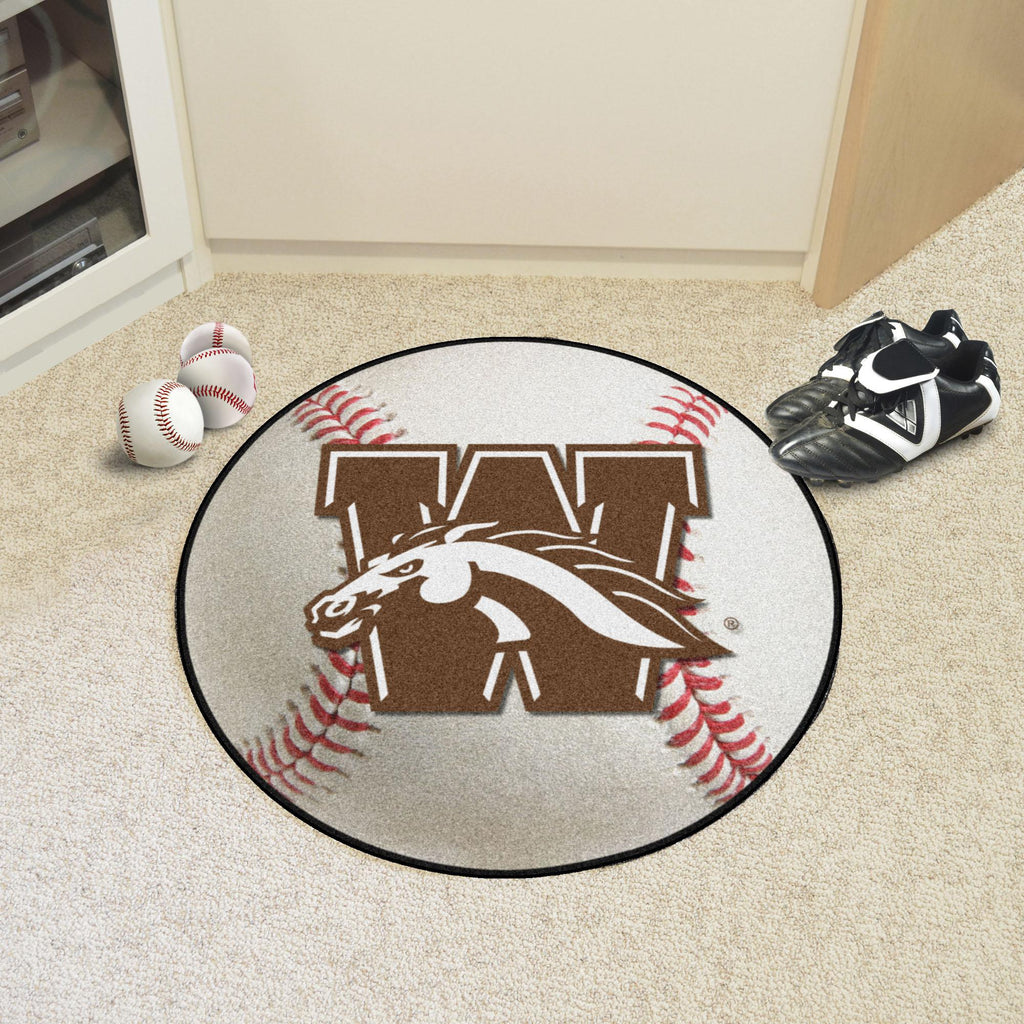 Western Michigan Broncos Baseball Mat 27" diameter 