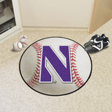 Northwestern Wildcats Baseball Mat 27" diameter