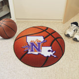 Northwestern Wildcats Basketball Mat 27" diameter