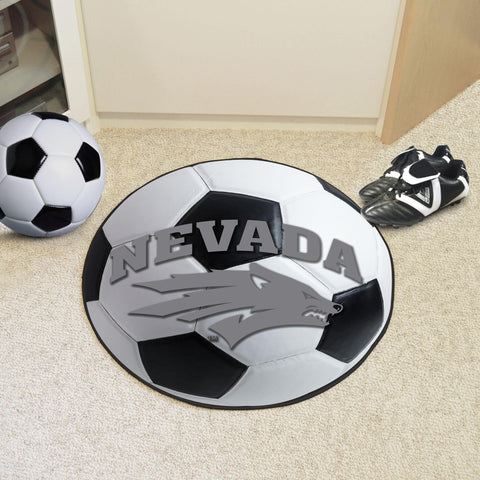 Nevada Wolf Pack Soccer Ball Mat 27" diameter 