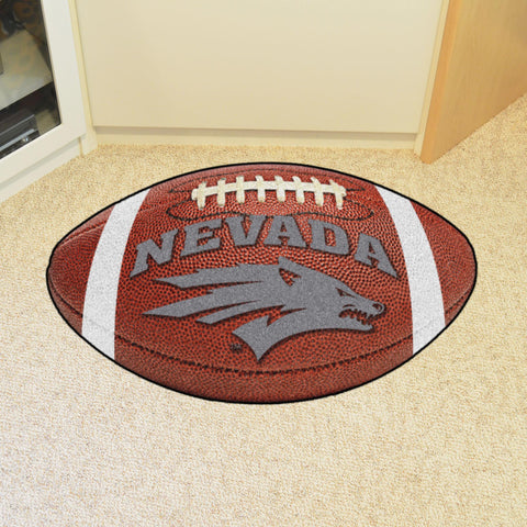 Nevada Wolf Pack Football Mat 20.5"x32.5" 