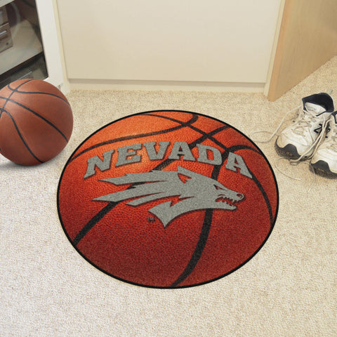 Nevada Wolf Pack Basketball Mat 27" diameter 