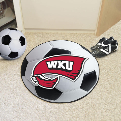 Western Kentucky Hilltoppers Soccer Ball Mat 27" diameter 