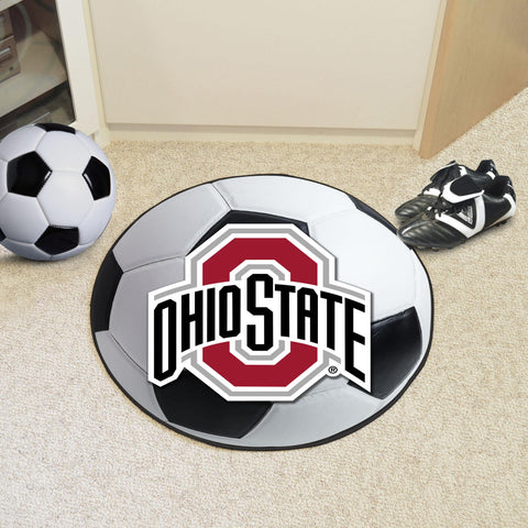 Ohio State Buckeyes Soccer Ball Mat 27" diameter 