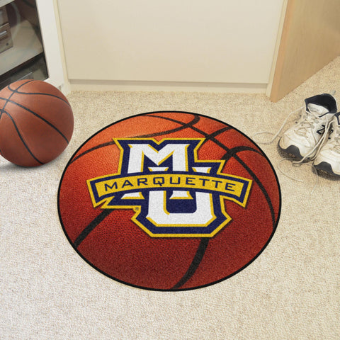 Marquette Golden Eagles Basketball Mat 27" diameter 