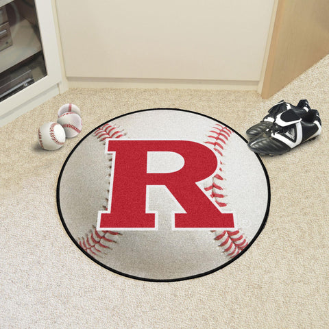 Rutgers Scarlet Knights Baseball Mat 27" diameter 
