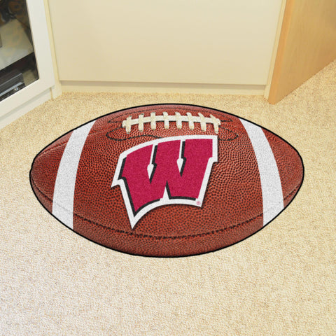 Wisconsin Badgers Football Mat 20.5"x32.5"