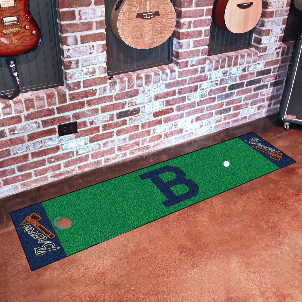 Atlanta Braves Retro Collection 1946 Boston Putting Green Mat 