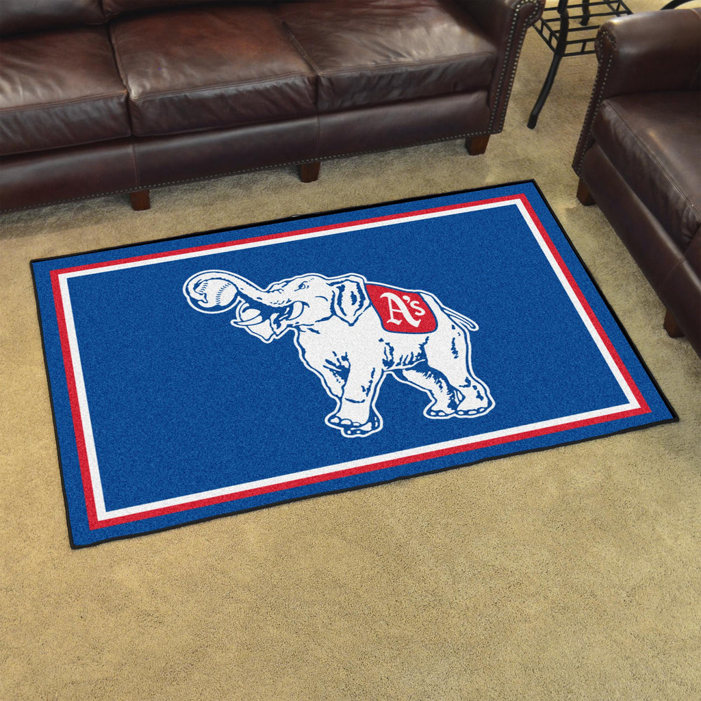 Oakland Athletics Retro Collection 1954 Philadelphia 4x6 Rug 