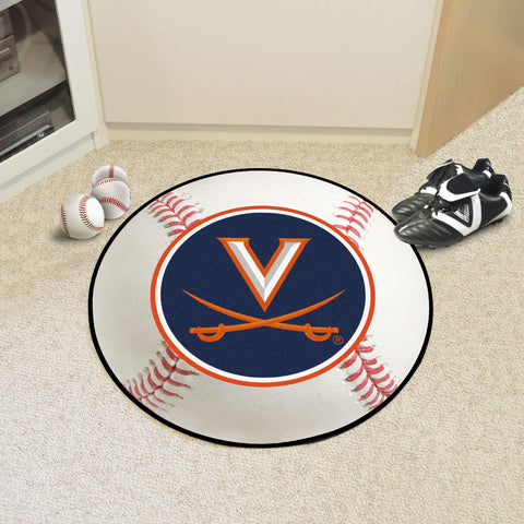Virginia Cavaliers Baseball Mat 27" diameter 
