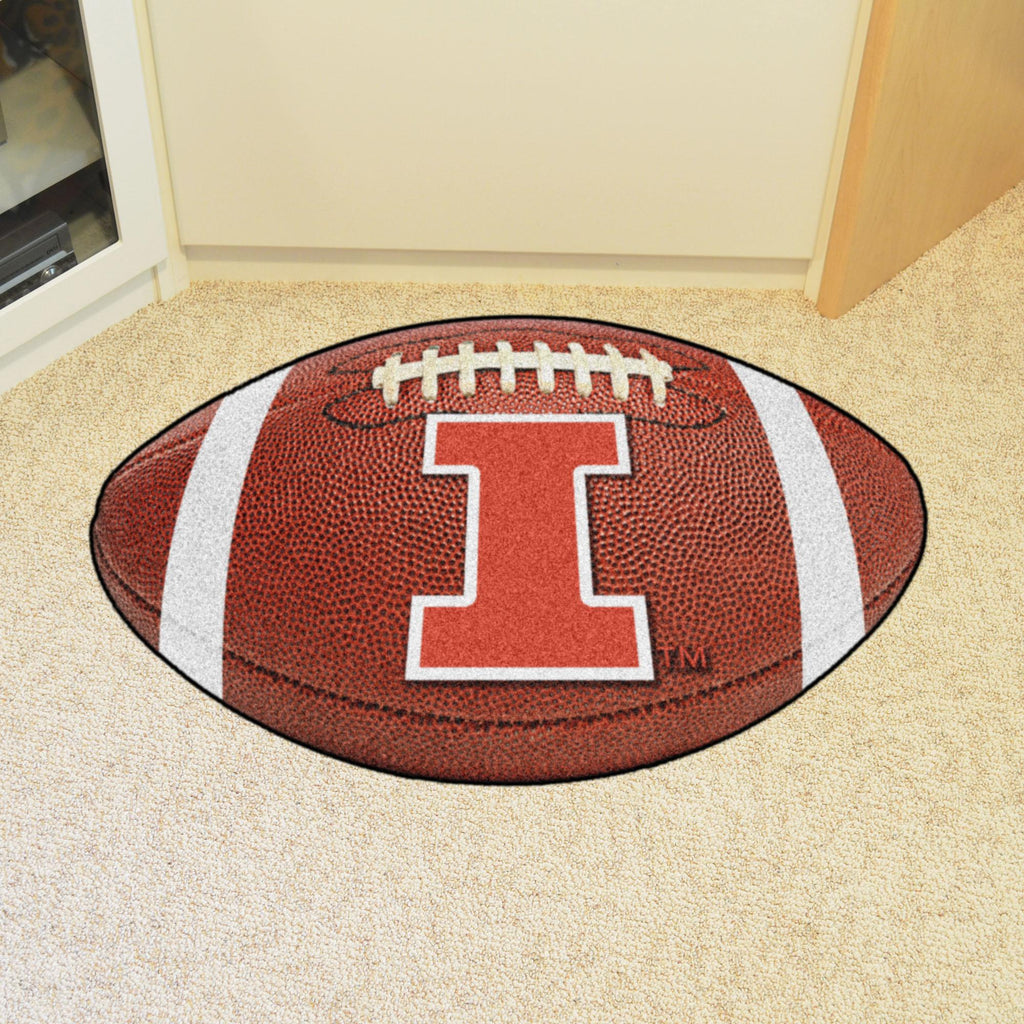 Illinois Fighting Illini Football Mat 20.5"x32.5" 